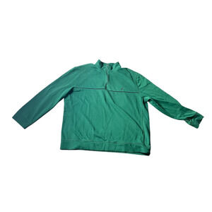 NAUTICA Men's Green Quarter Zip Pullover Sweater Size 2XL